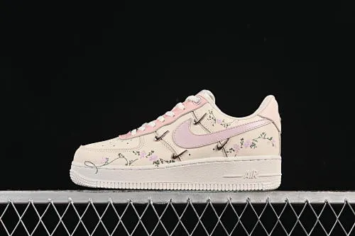 All categories Nk Air Force 1 Air Force series Nk Air Force 1 Low Nike Air Force 1'07 Low "Light Pink Flowers" Hand-painted graffiti Light pink diffused flowers Air Force 1 low-top casual sports shoes FV8110-182